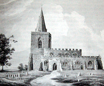 A painting of Dean church of about 1820